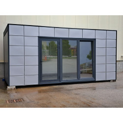 Kancelářský a obytný kontejner D18 šedý