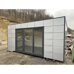 Kancelářský a obytný kontejner D18 šedý