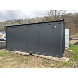 Kancelářský a obytný kontejner D18 s dřevěným obkladem