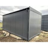 Kancelářský a obytný kontejner D18 s dřevěným obkladem