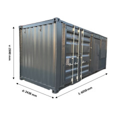 Skladový lodní kontejner s kanceláří CG20