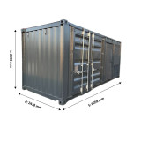 Skladový lodní kontejner s kanceláří CG20